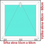 Plastov okna S SOFT rka 55 a 60cm x vka 40-60cm